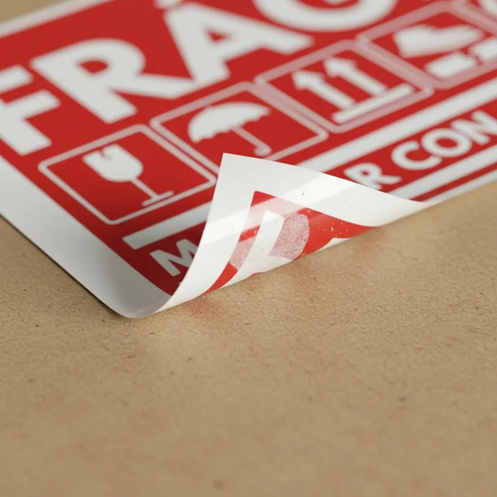Pack De 50 Etiquetas Frágil De 102mm X 76mm Envíos Delicados