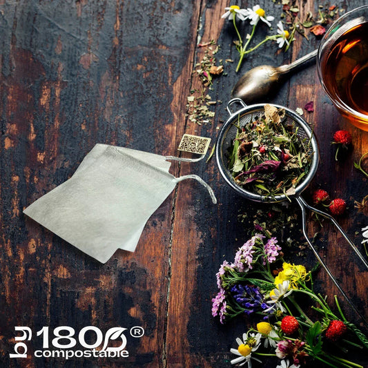 Bolsita vacía para té e infusiones con cordón