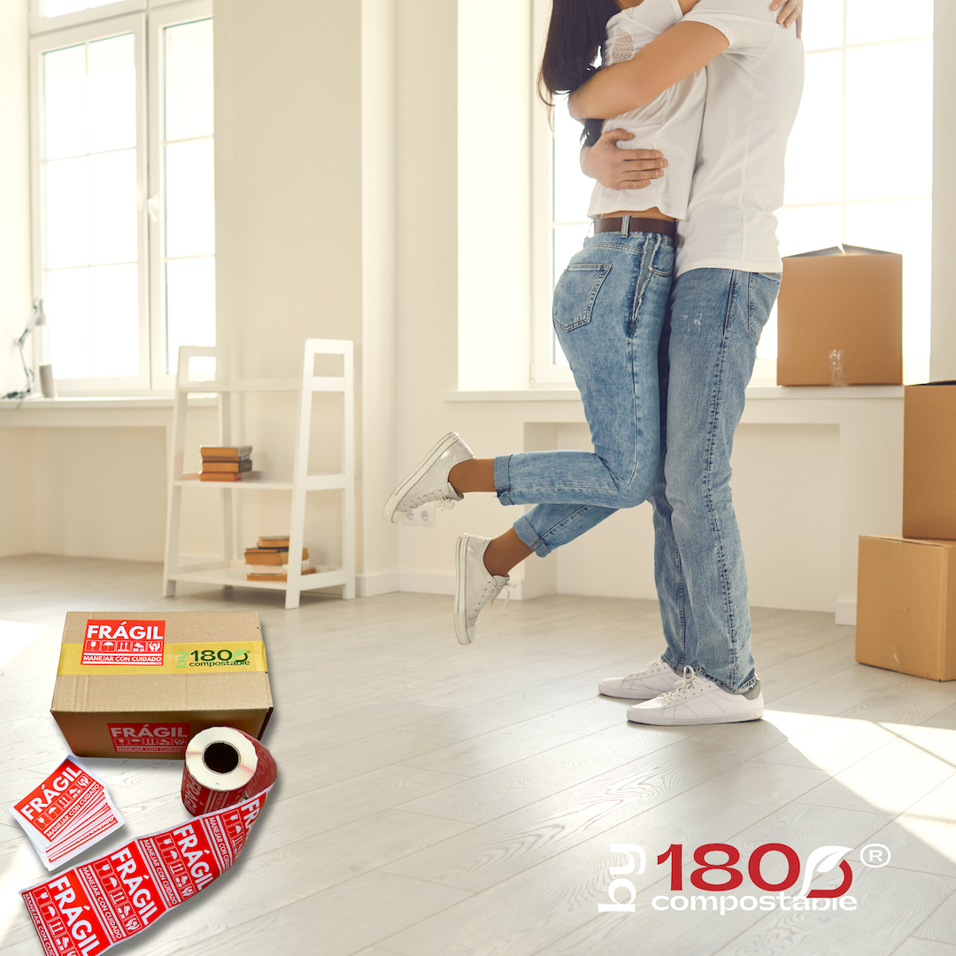 Rollo de 250 Etiquetas Frágil de 102mm x 76mm
