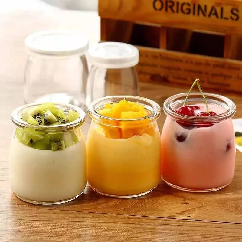 Pack De 6 Frascos De Vidrio Ovalados Tapa Plástica - 180Compostable.cl