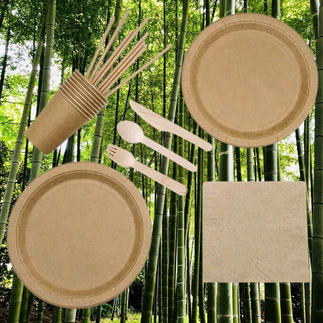 Pack de 100 Mini Cucharas de Madera - 180Compostable.cl