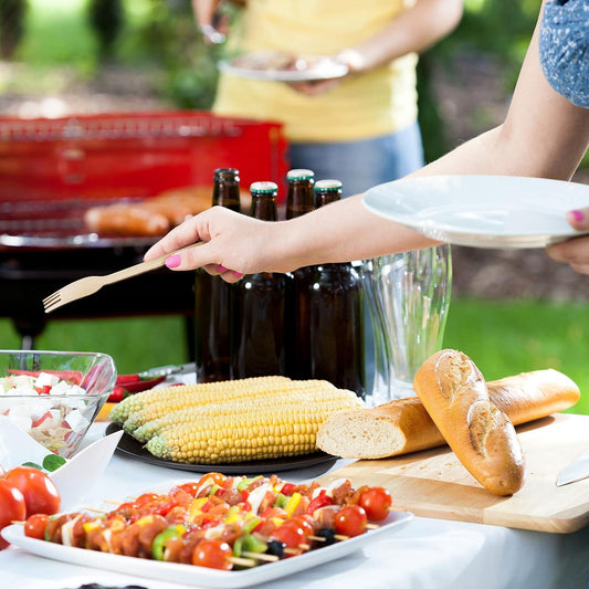 Pack de 100 Mini Tenedores de Madera - 180Compostable.cl