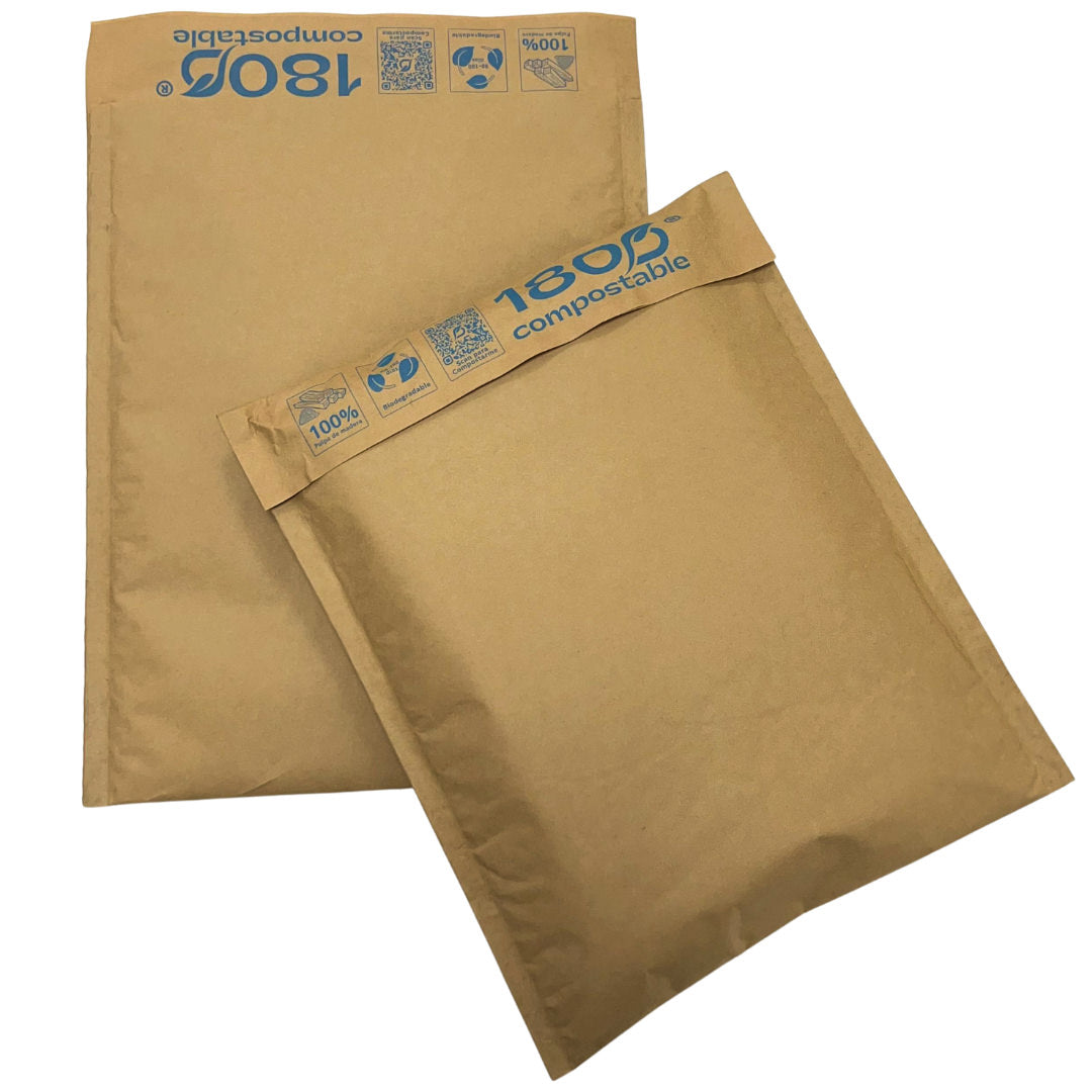 Pack de 300 Sobres Acolchado de 15x25+4,5 cm, 100% de Papel Kraft