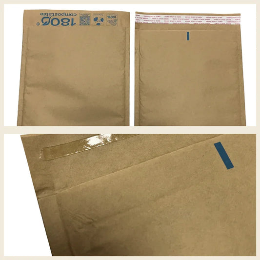 Pack de 200 Sobres Acolchado de 20x25+4,5 cm, 100% de Papel Kraft
