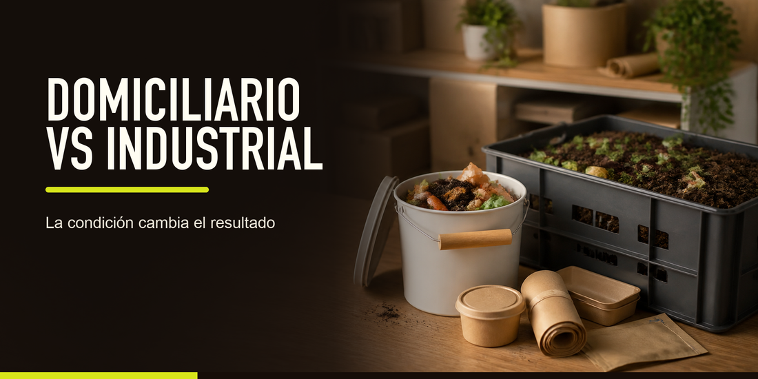 Compostaje domiciliario vs industrial | Guía para empaques compostables