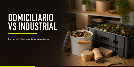 Compostaje domiciliario vs industrial | Guía para empaques compostables