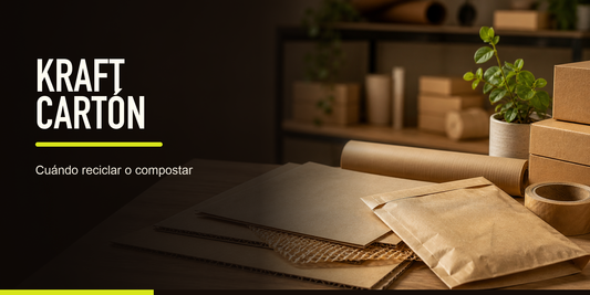 Papel kraft, cartón y fibras forestales: cuando son reciclables, compostables o ambas cosas
