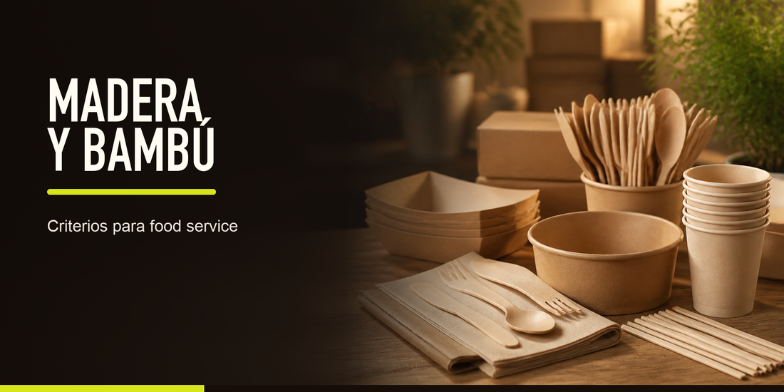 Madera y bambú en food service: criterios para decidir su uso sin simplificar la sostenibilidad