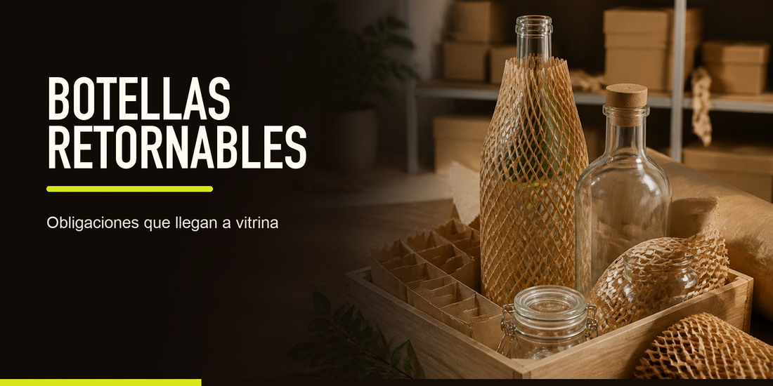 Botellas retornables y contenido reciclado en botellas plásticas: obligaciones que afectan la vitrina
