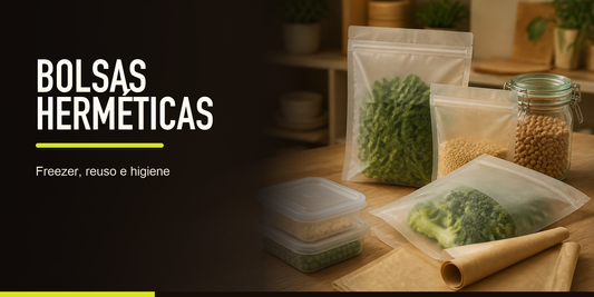 Bolsas herméticas compostables para alimentos: freezer, reuso e higiene