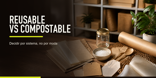Reusable versus compostable: matriz de decisión para negocios