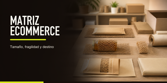 Un ecommerce necesita una matriz de embalaje por tamaño, fragilidad, peso y destino. Sin matriz, la sustentabilidad depende de la improvisación de cada pedido.
