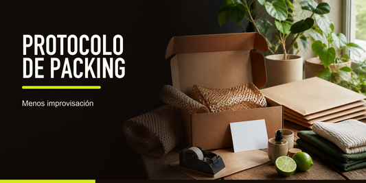 Un protocolo de packing reduce improvisación: define materiales por riesgo, instrucciones de armado, límites y control de daño.