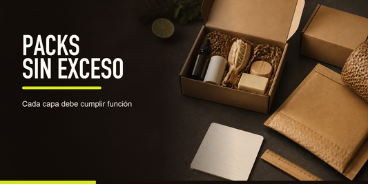 Los packs suelen sumar capas por presentación; una matriz de función evita cajas, rellenos y envoltorios que no agregan protección.