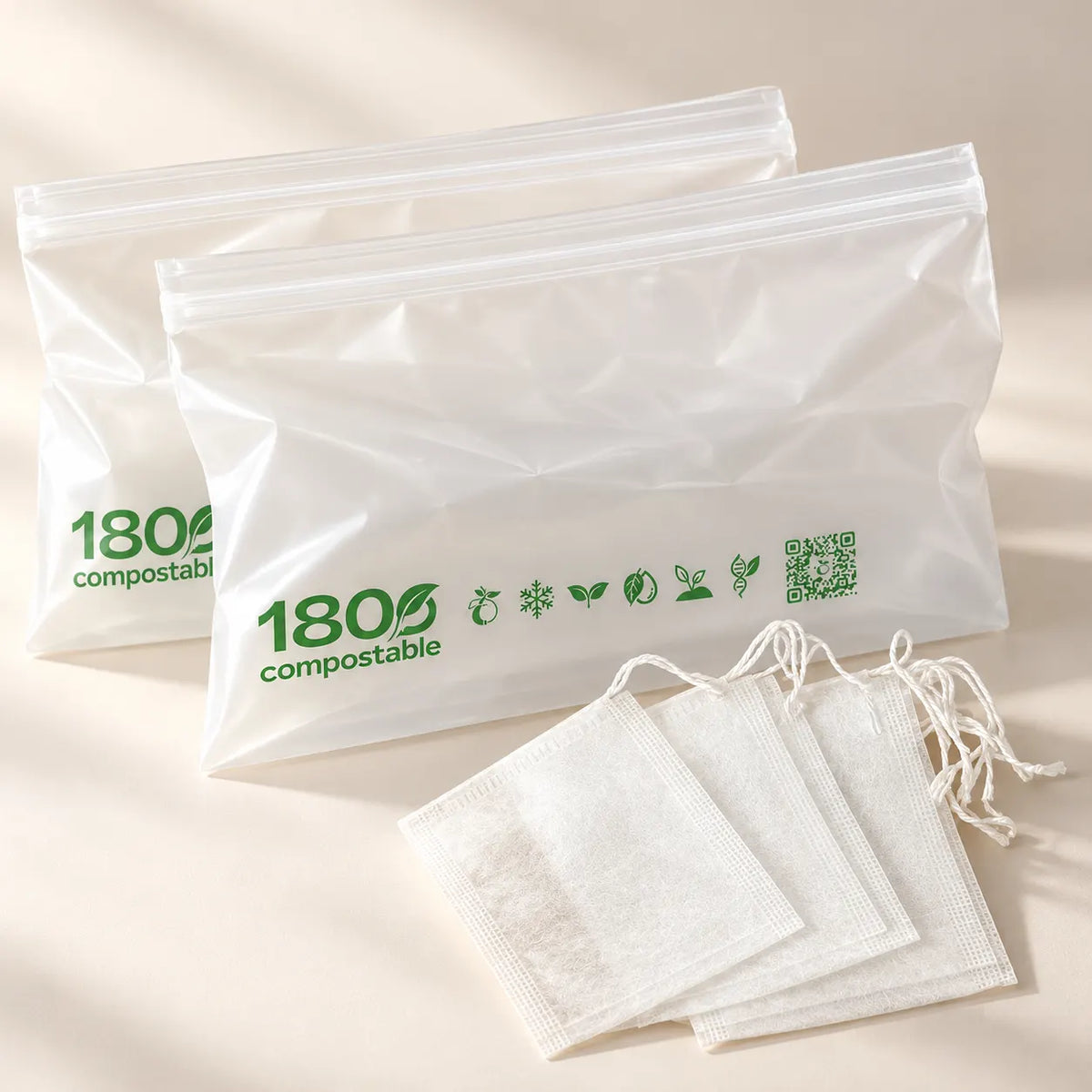 Bolsas compostables para alimentos e infusiones