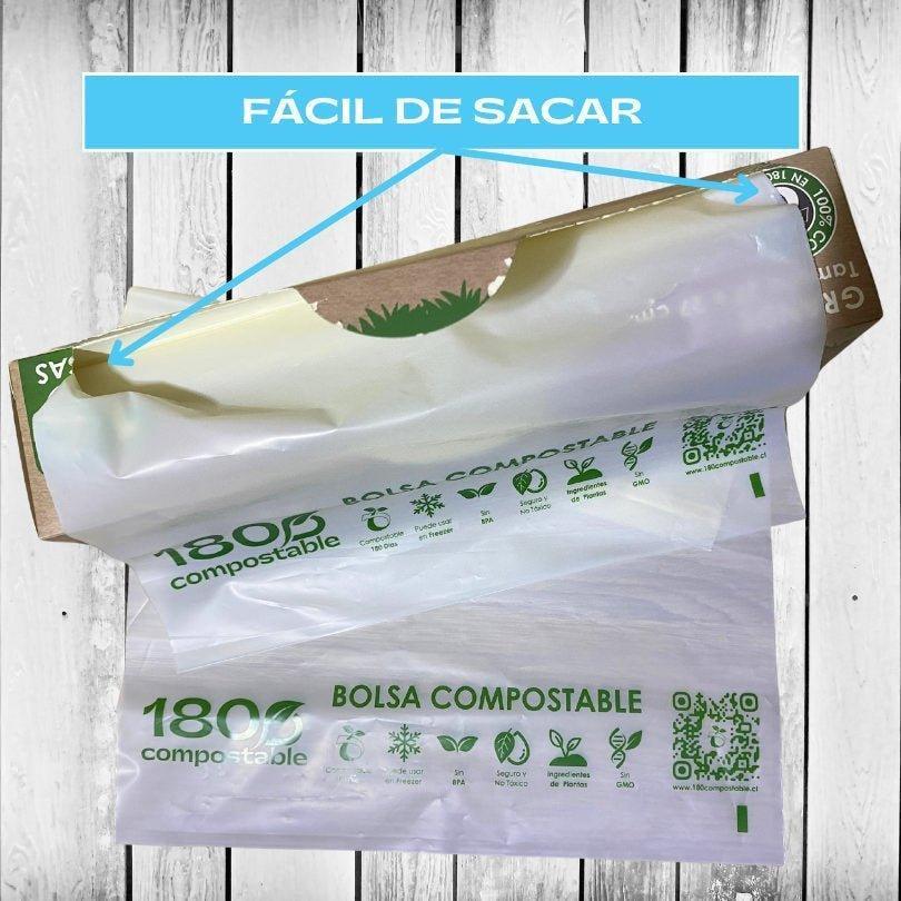50 Bolsas Herméticas Doble Cierre para Alimentos (Chica) - 180Compostable.cl
