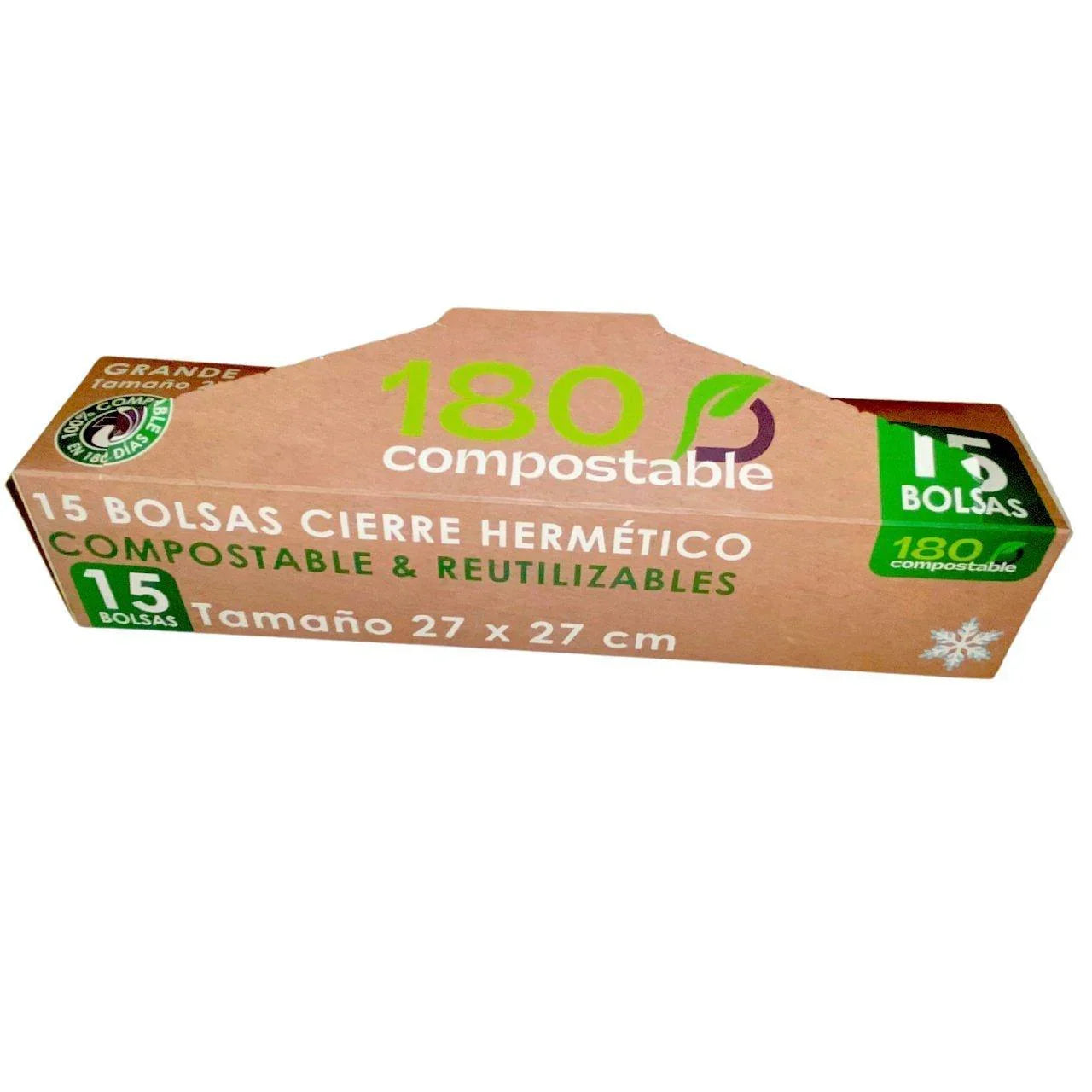 50 Bolsas Herméticas Doble Cierre para Alimentos (Chica) - 180Compostable.cl