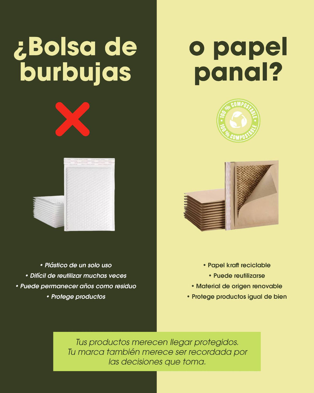 Cada envío cuenta. 📦🌱