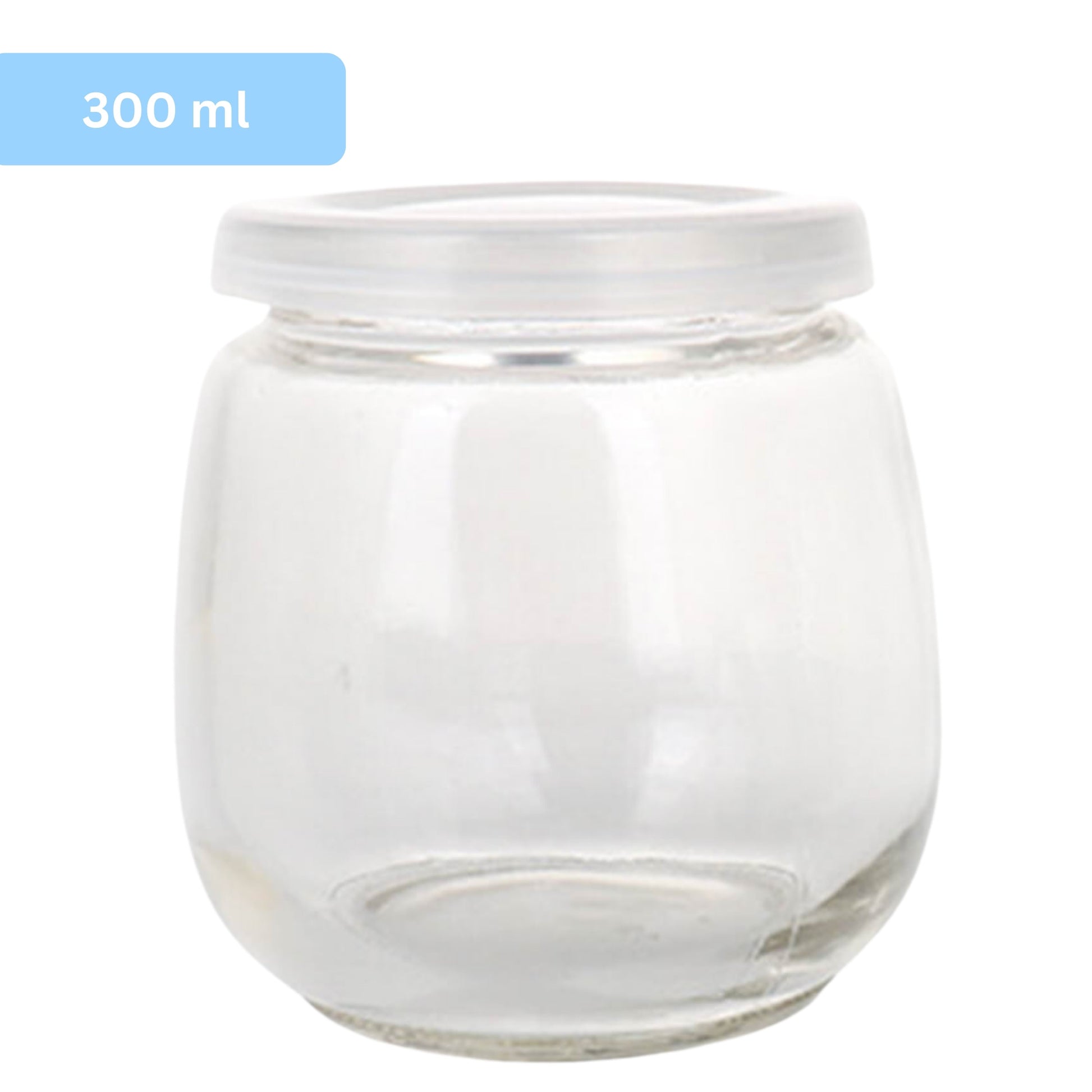 Pack De 6 Frascos De Vidrio Redondo Tapa Plástica - 180Compostable.cl