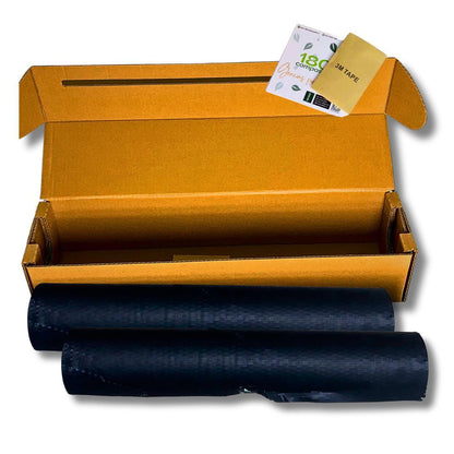 Rollo De Papel Panal Negro 51cm*50m Con Caja Dispensadora + Rollo Extra - 180Compostable.cl