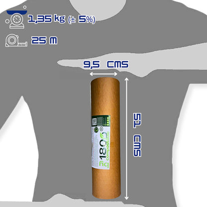 Rollo de Papel Kraft Acolchado para Embalaje de 51cm x 25m - 180Compostable.cl