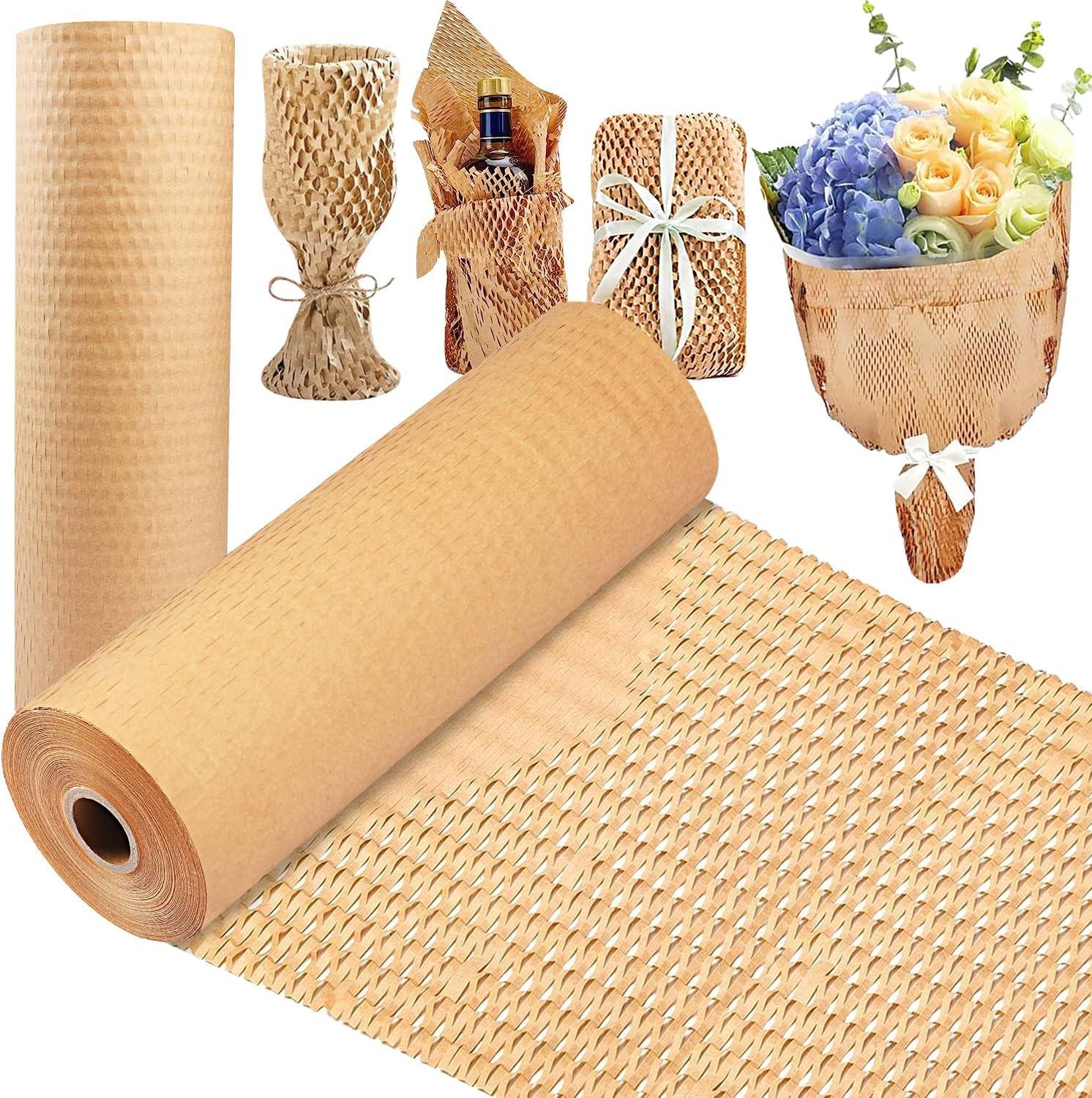 Pack de 2 Rollos Papel Kraft Panal De Abeja de 51cm*100m - 180Compostable.cl