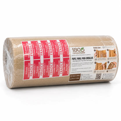 Empaque del rollo de papel kraft panal 50 cm x 250 m 180 Compostable