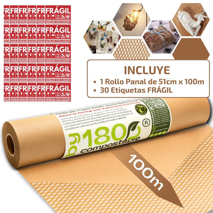 Rollo Papel Acolchado 51cm x 100m - Incluye