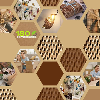 Rollo de Papel Panal de Abejas de 51cm*50m