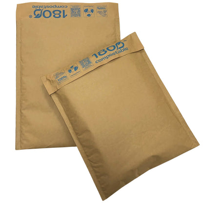 Pack de 200 Sobres Acolchado de 20x25+4,5 cm, 100% de Papel Kraft