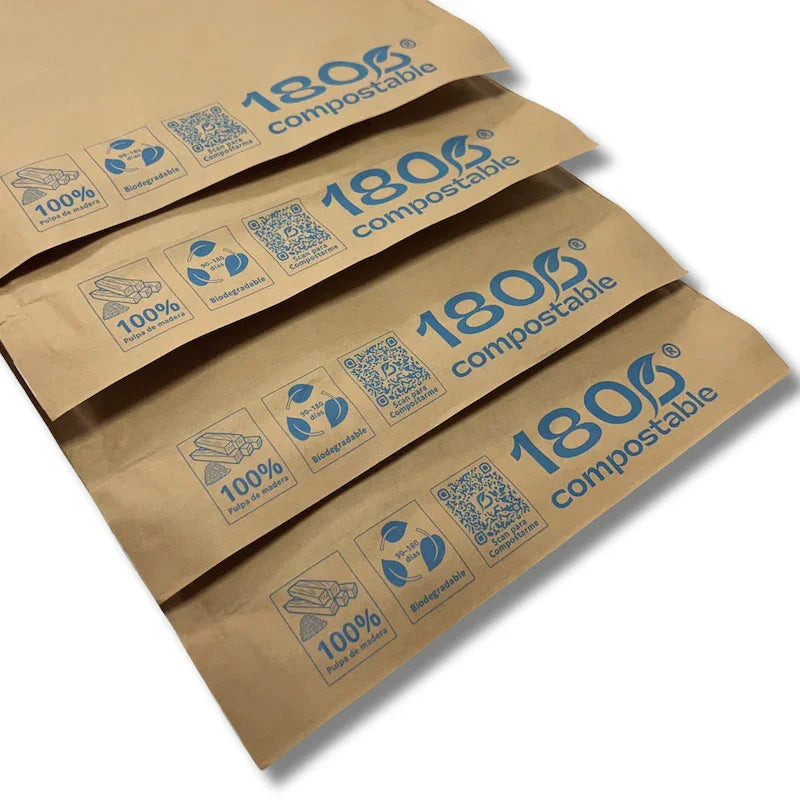 Pack de 200 Sobres Acolchado de 20x25+4,5 cm, 100% de Papel Kraft