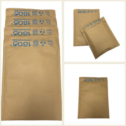 Pack de 200 Sobres Acolchado de 20x25+4,5 cm, 100% de Papel Kraft