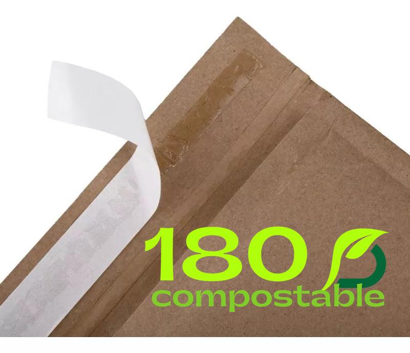 Pack de Sobres Acolchados Panal de Abejas de Papel Kraft para Envíos 100% Compostables - 180Compostable.cl